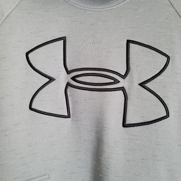 Under Armour Fleece Big Logo Hoodie Size SM in Gray - Picture 5 of 12